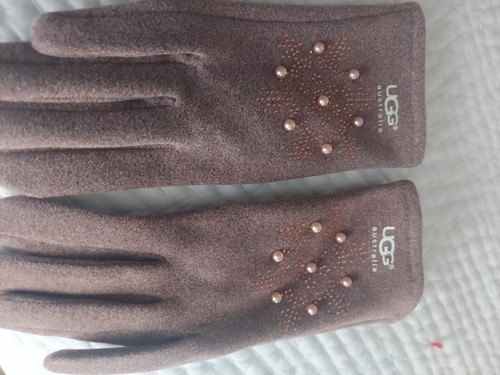 Ugg stretch knit gloves - , taupe
