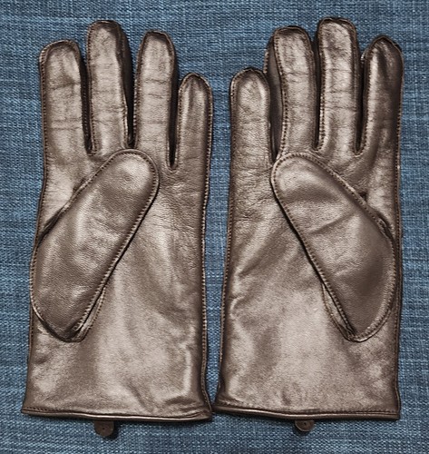 Ugg leather gloves in - leather, brown